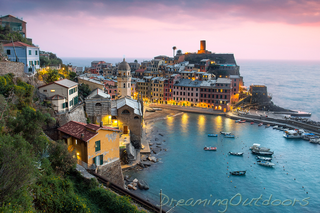 Vernazza Pink Sky