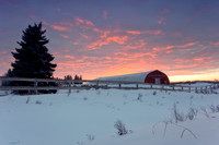 Sunrise over the Barn