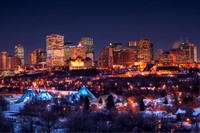 Edmonton's Christmas Skyline
