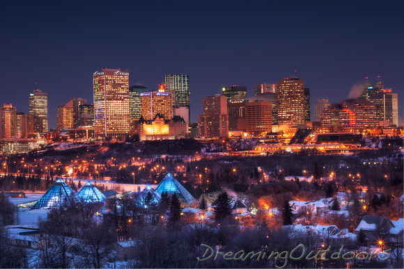 Edmonton's Christmas Skyline